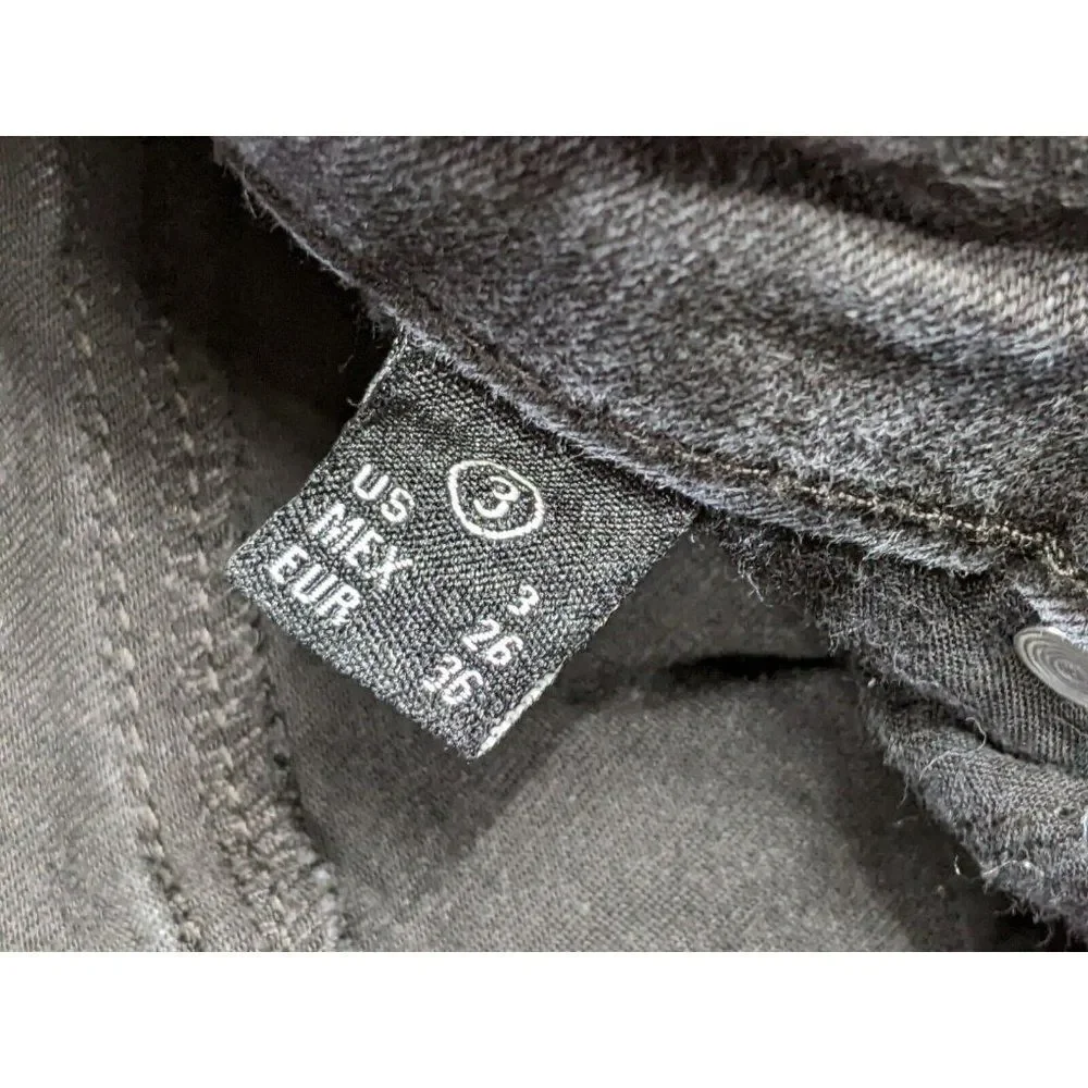 Fashion Nova Juniors Size 3 Pockets‎ Distressed Skinny Black Denim Jeans